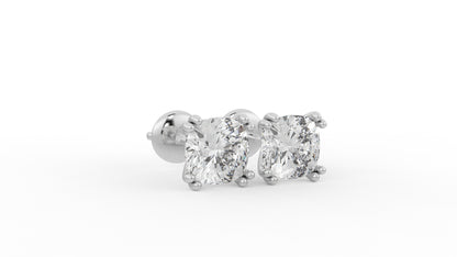 1.30 CTW Round Diamond Stud Earrings