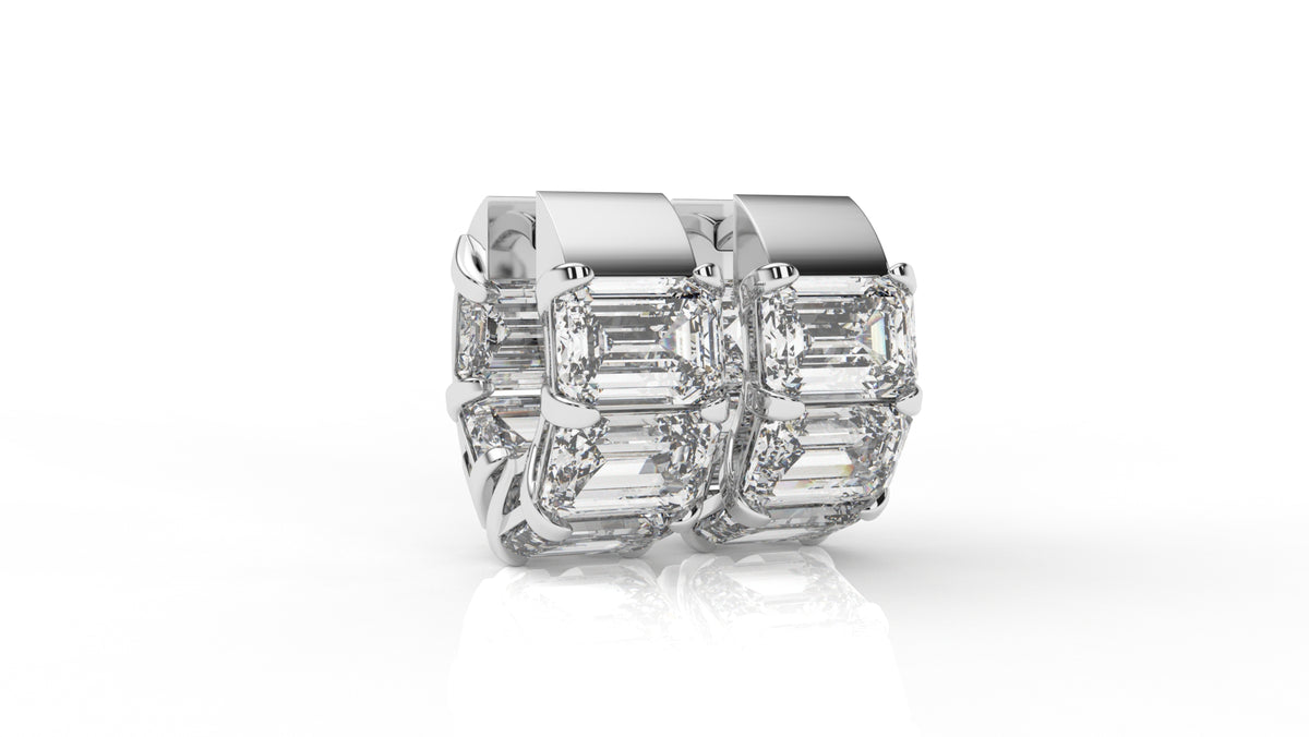 10.00 CTW Lab-Grown Diamond Hoop Earrings
