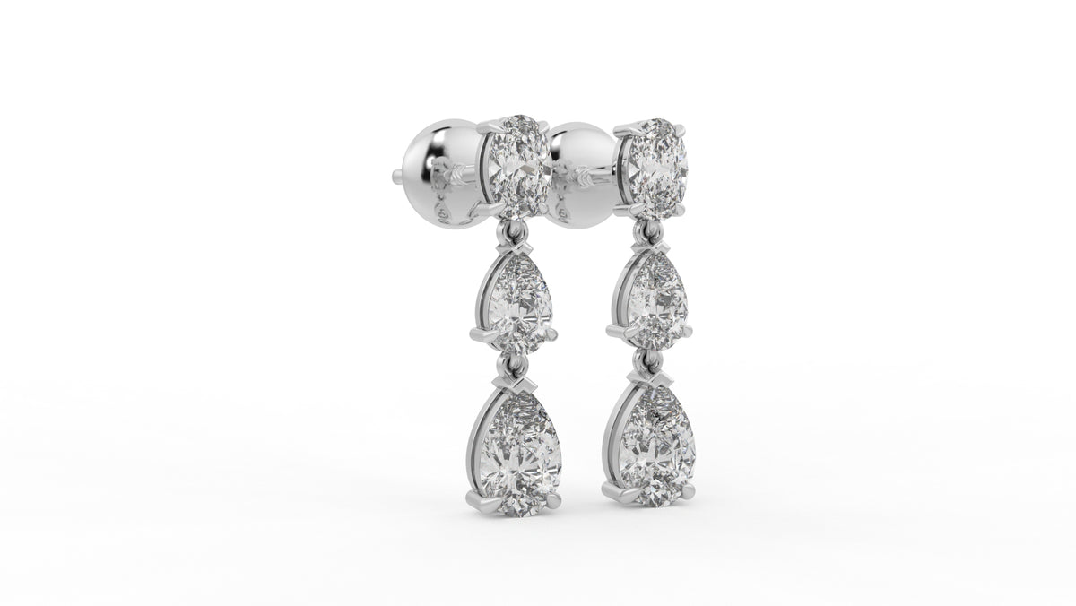 2.00 CTW Lab-Grown Diamond Drop Earrings