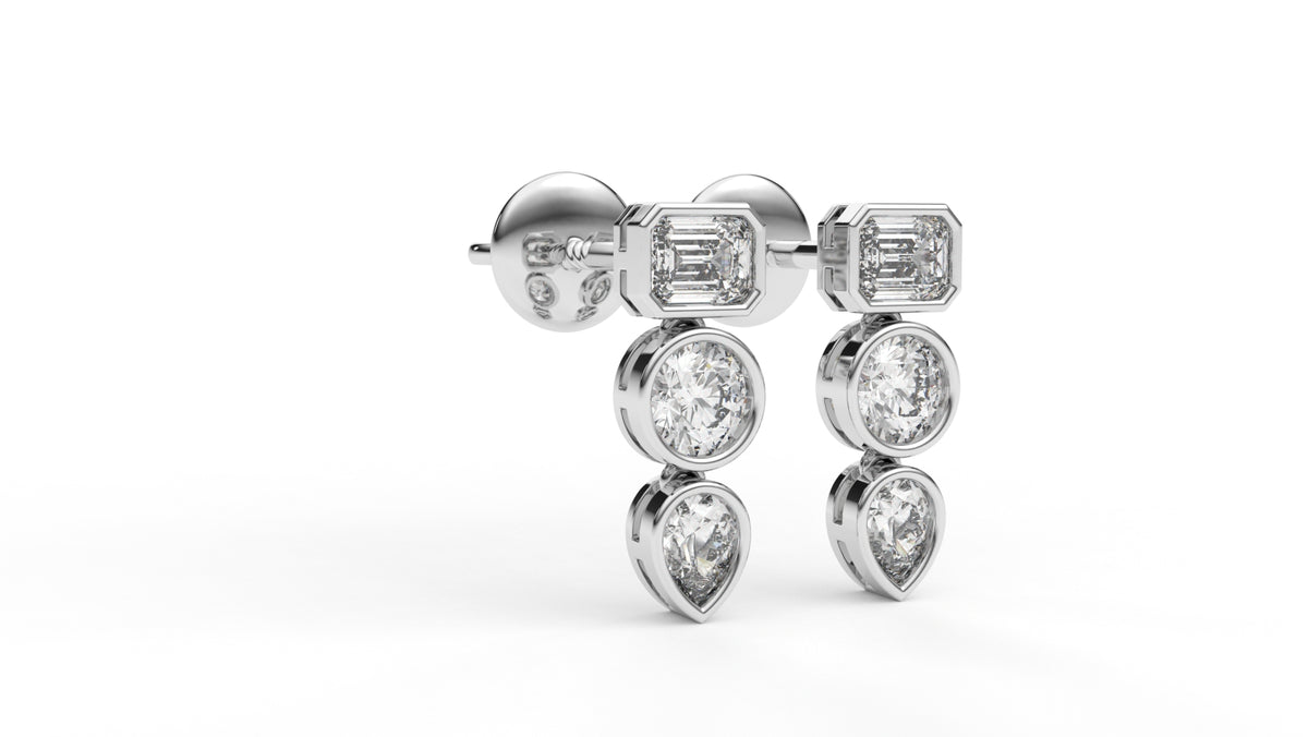 1.19 CTW Lab-Grown Diamond Drop Earrings