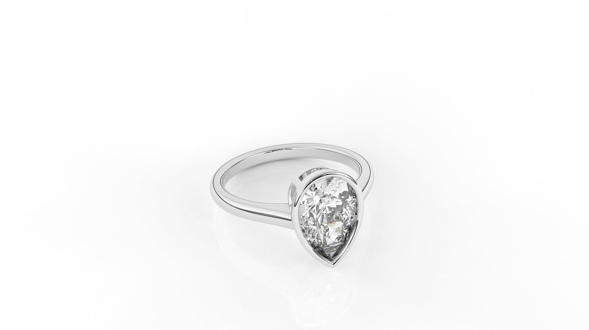 2.00 CTW Pear Diamond Solitaire Ring