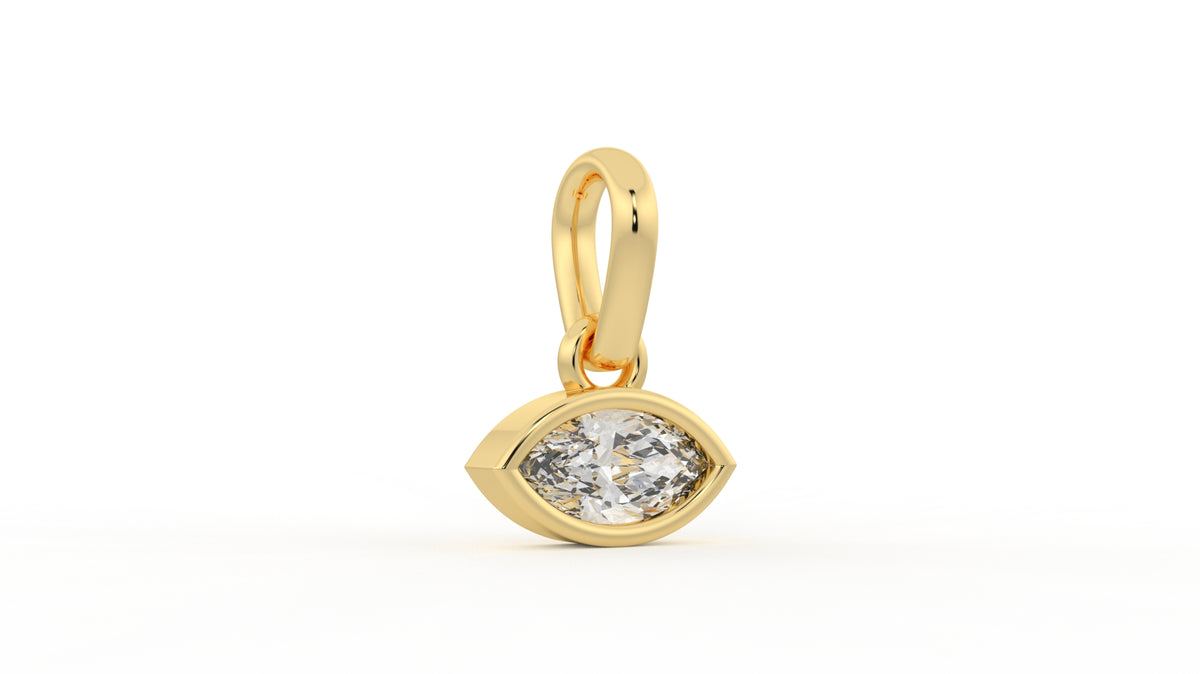 1 CTW Marquise Cut Diamond Solitaire Pendant