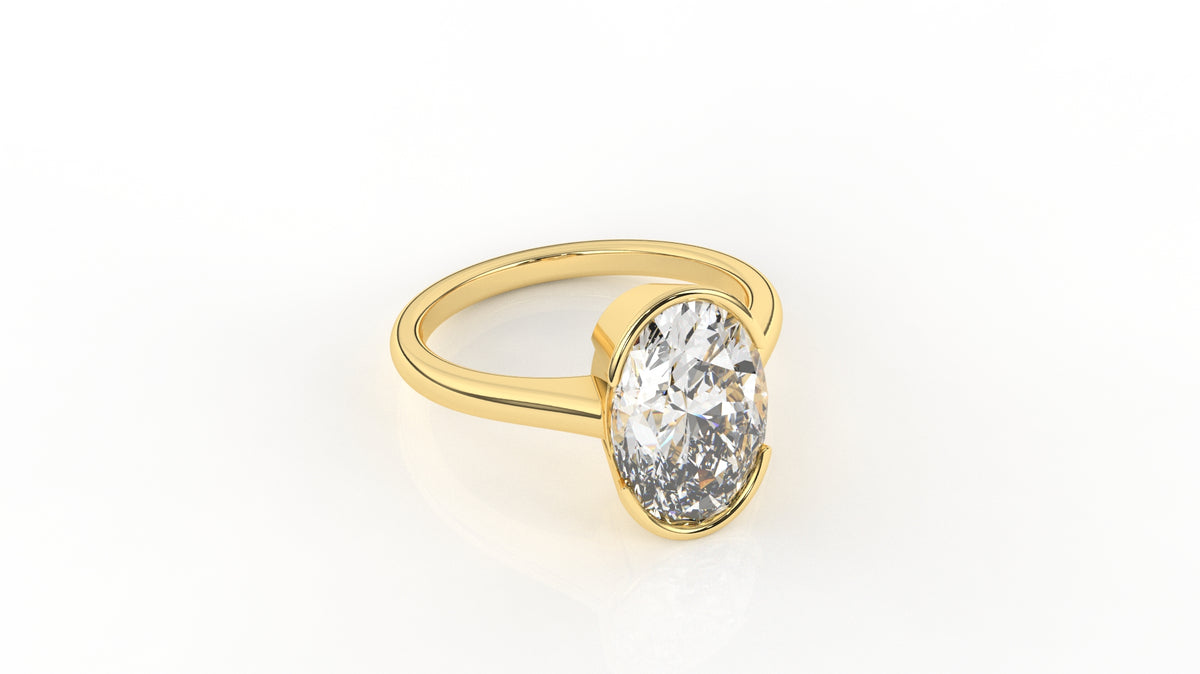 3.00 CTW Oval Diamond Solitaire Ring