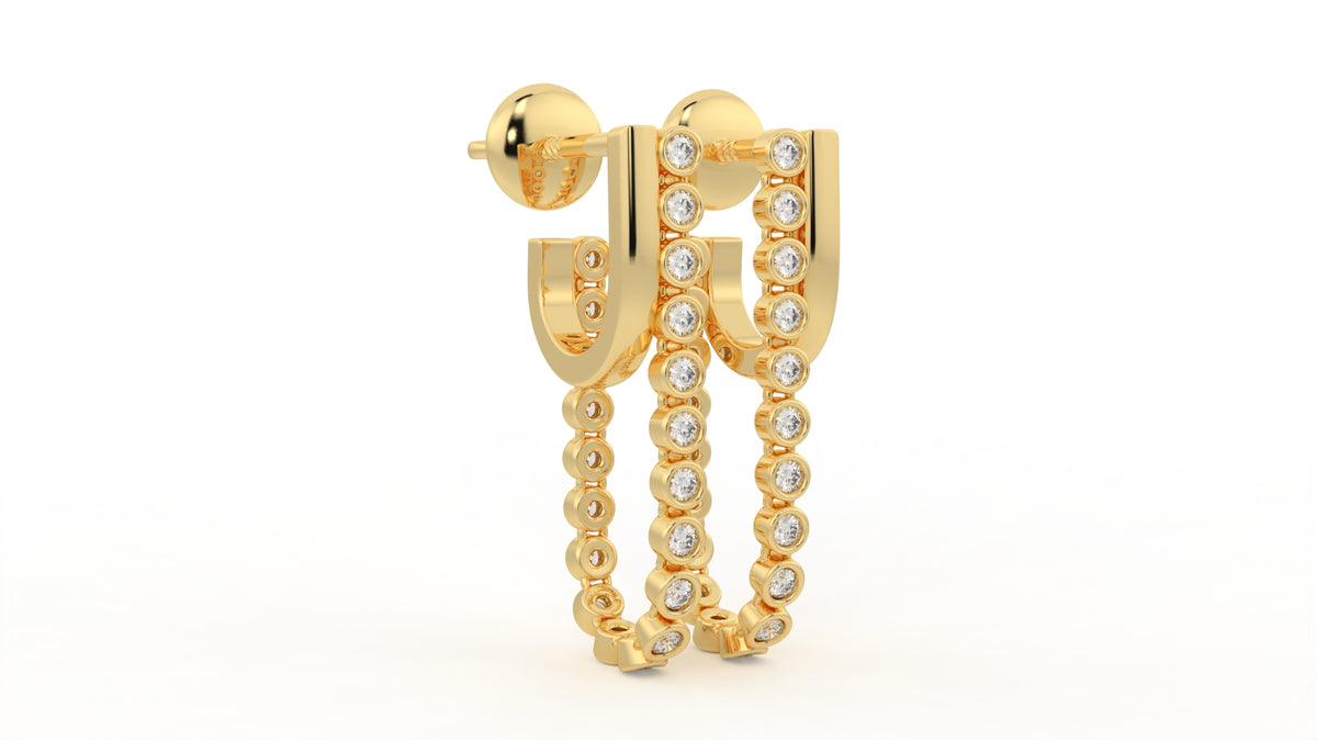 0.58 CTW Diamond Drop Earring