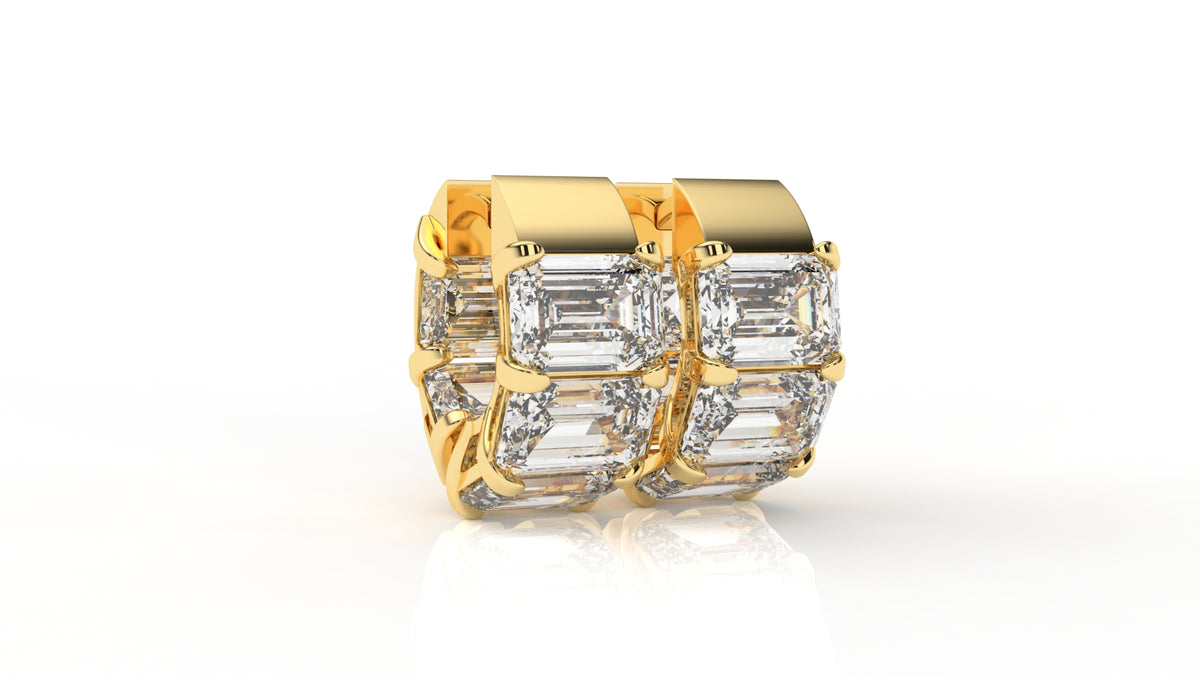 10.00 CTW Lab-Grown Diamond Hoop Earrings