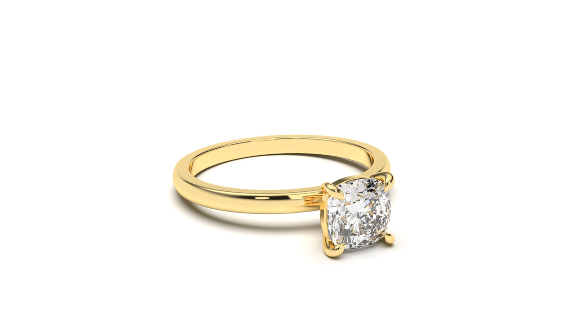 0.95 CTW Round Diamond Solitaire Engagement Ring
