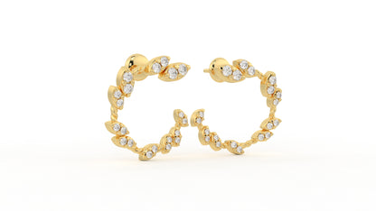 0.73 CTW Diamond Hoop Earring
