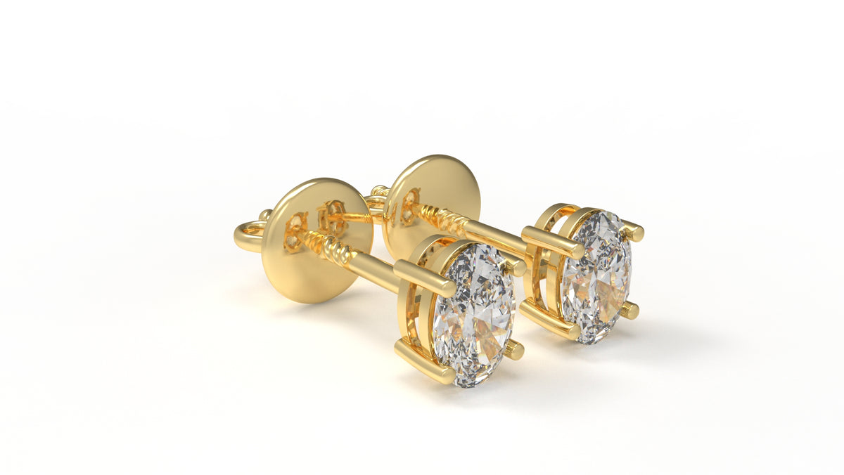 1.00 CTW Lab-Grown Diamond Stud Earrings