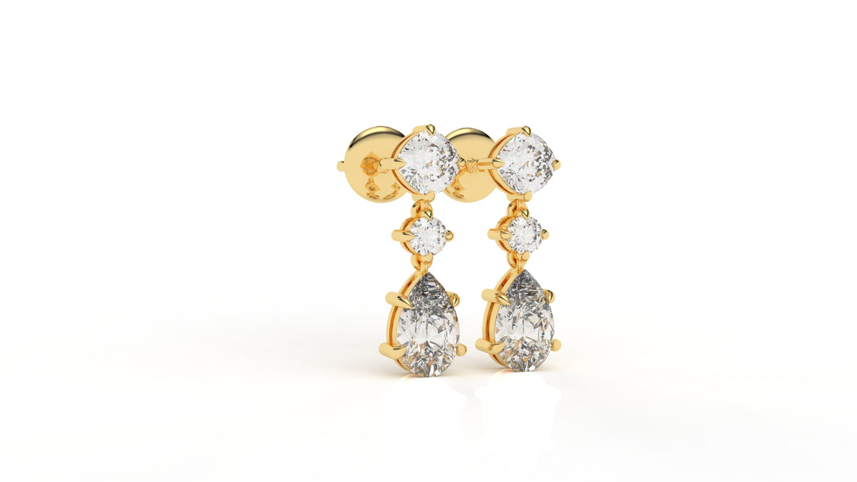 2.71 CTW Lab-Grown Diamond Drop Earrings