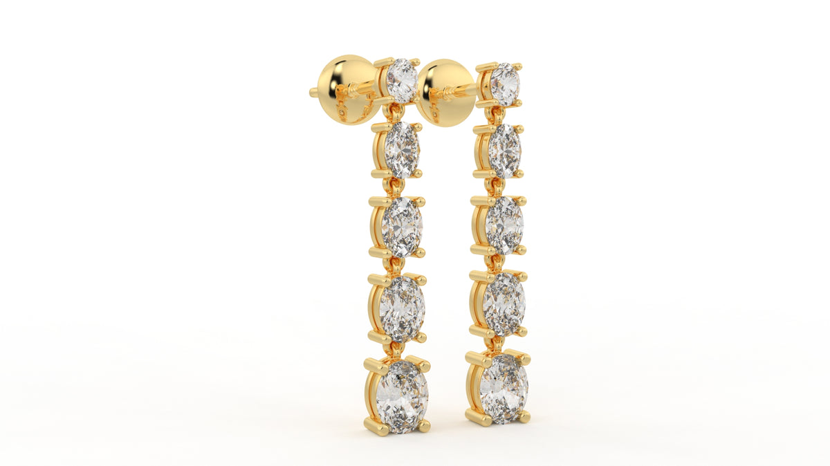 3.38 CTW Diamond Drop Earrings