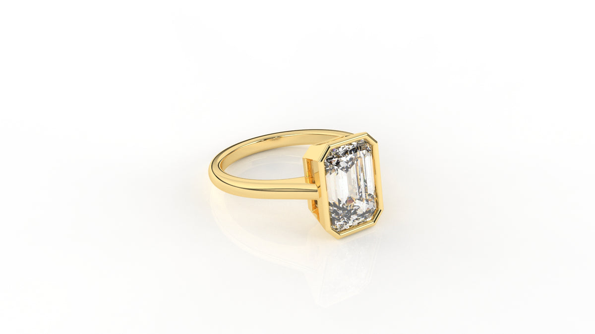 3 CT Emerald Cut Diamond Solitaire Ring