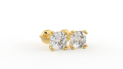 1.30 CTW Round Diamond Stud Earrings
