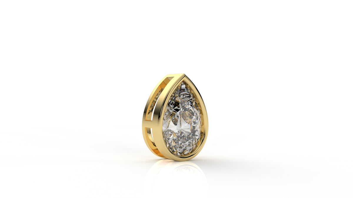 2.00 CTW Pear Shaped Diamond Solitaire Pendant