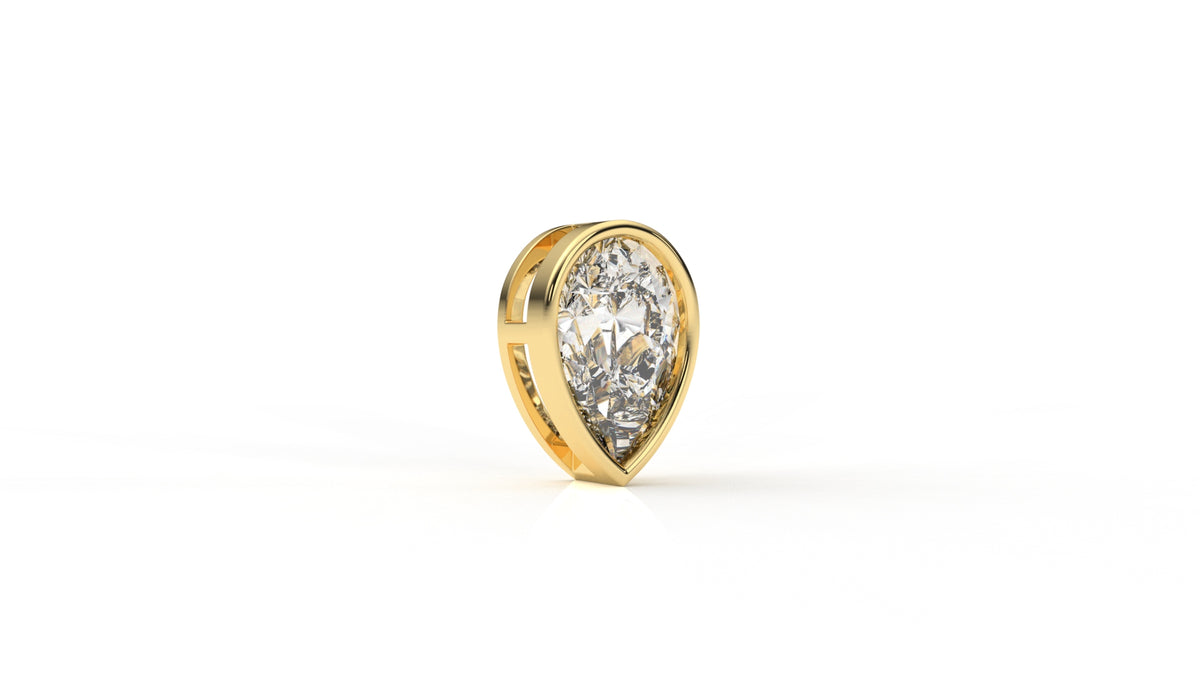 2.00 CTW Pear Shaped Diamond Solitaire Pendant