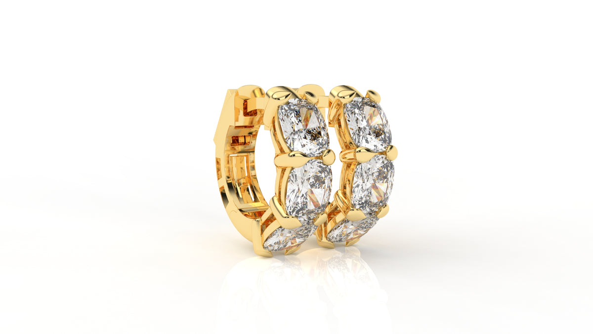 3.00 CTW Lab-Grown Diamond Hoop Earrings