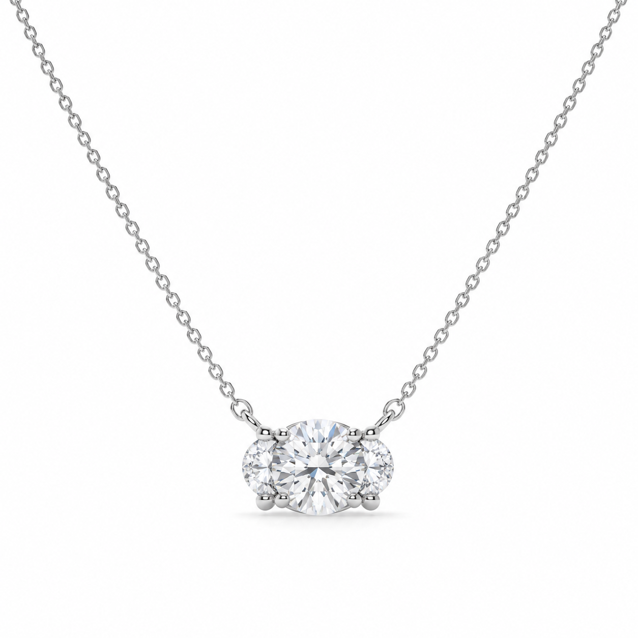 1.00 CT Round Diamond Solitaire Pendant Necklace