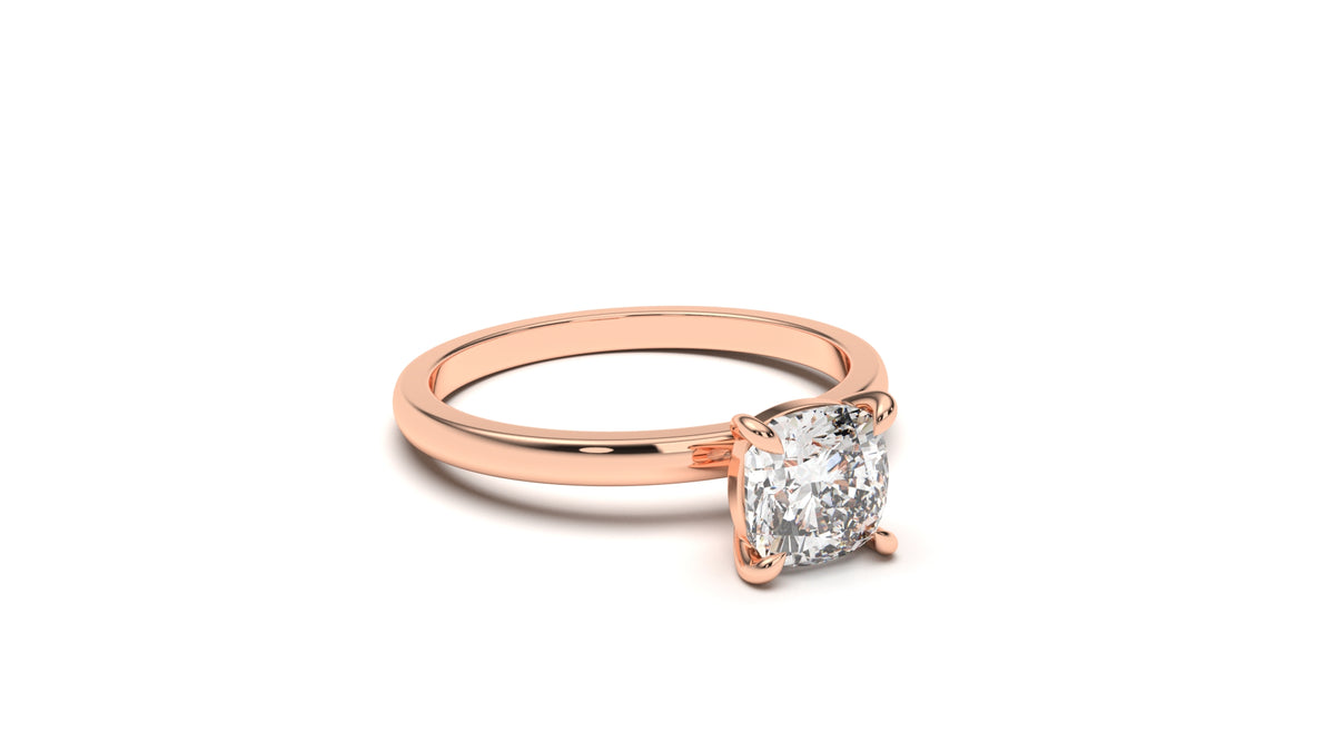 0.95 CTW Round Diamond Solitaire Engagement Ring