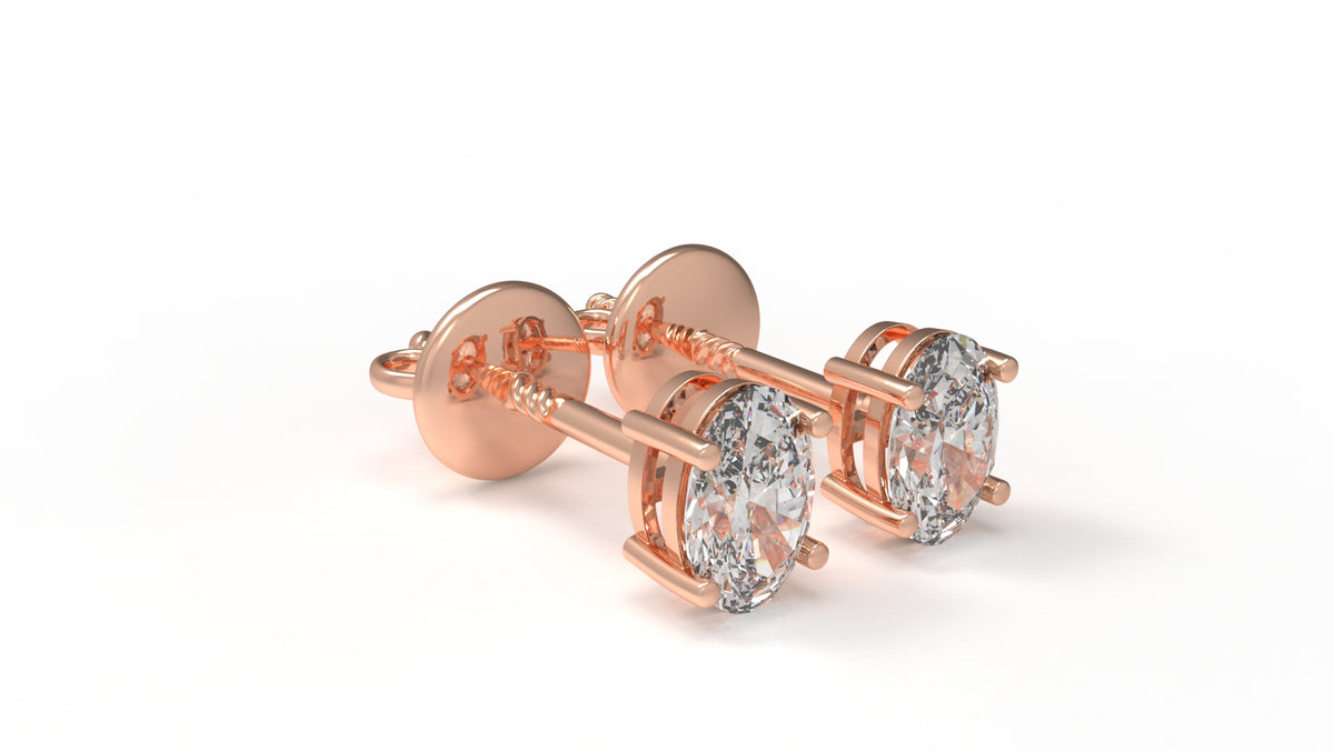1.00 CTW Lab-Grown Diamond Stud Earrings