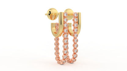 0.58 CTW Diamond Drop Earring