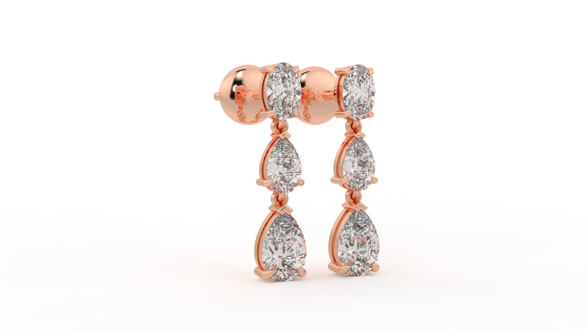 2.00 CTW Lab-Grown Diamond Drop Earrings