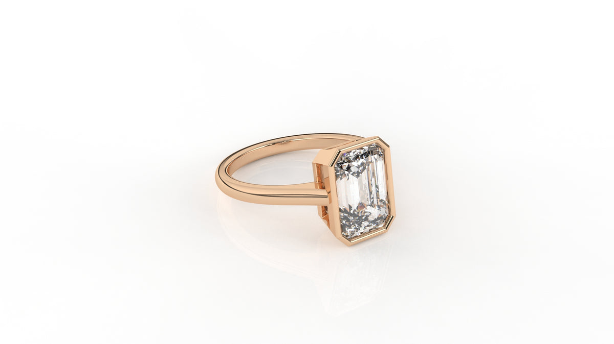 3 CT Emerald Cut Diamond Solitaire Ring