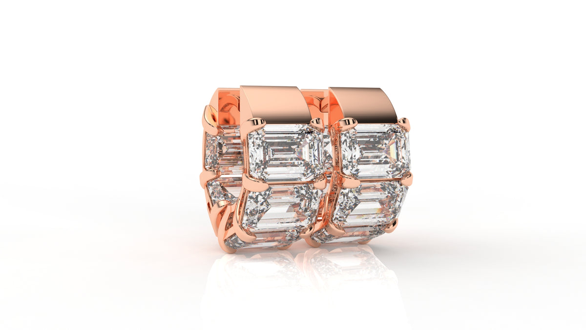 10.00 CTW Lab-Grown Diamond Hoop Earrings