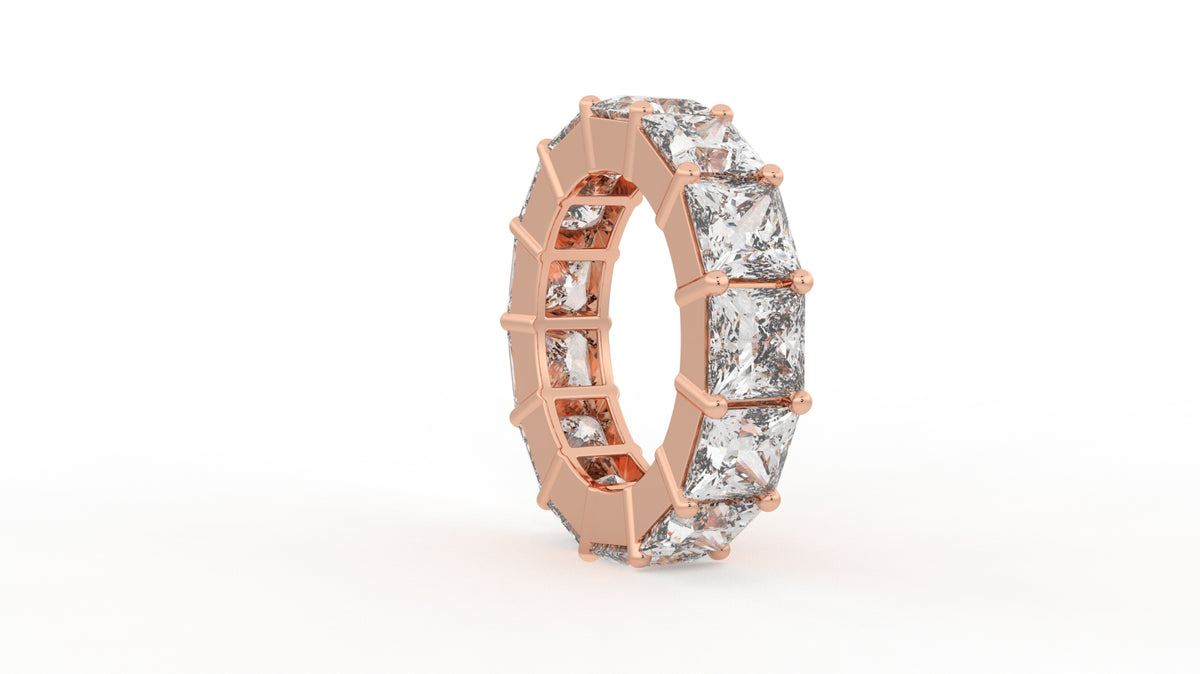 13 CTW Princess Cut Diamond Eternity Wedding Band