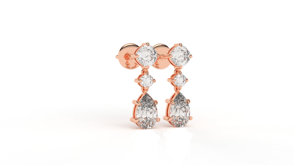 2.71 CTW Lab-Grown Diamond Drop Earrings