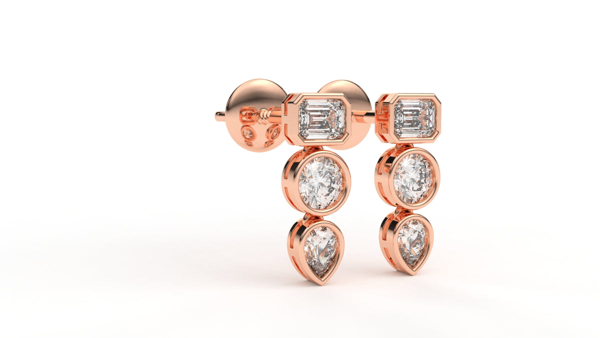 1.19 CTW Lab-Grown Diamond Drop Earrings