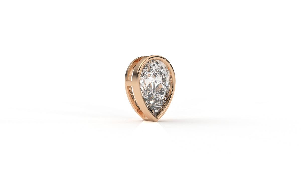 2.00 CTW Pear Shaped Diamond Solitaire Pendant