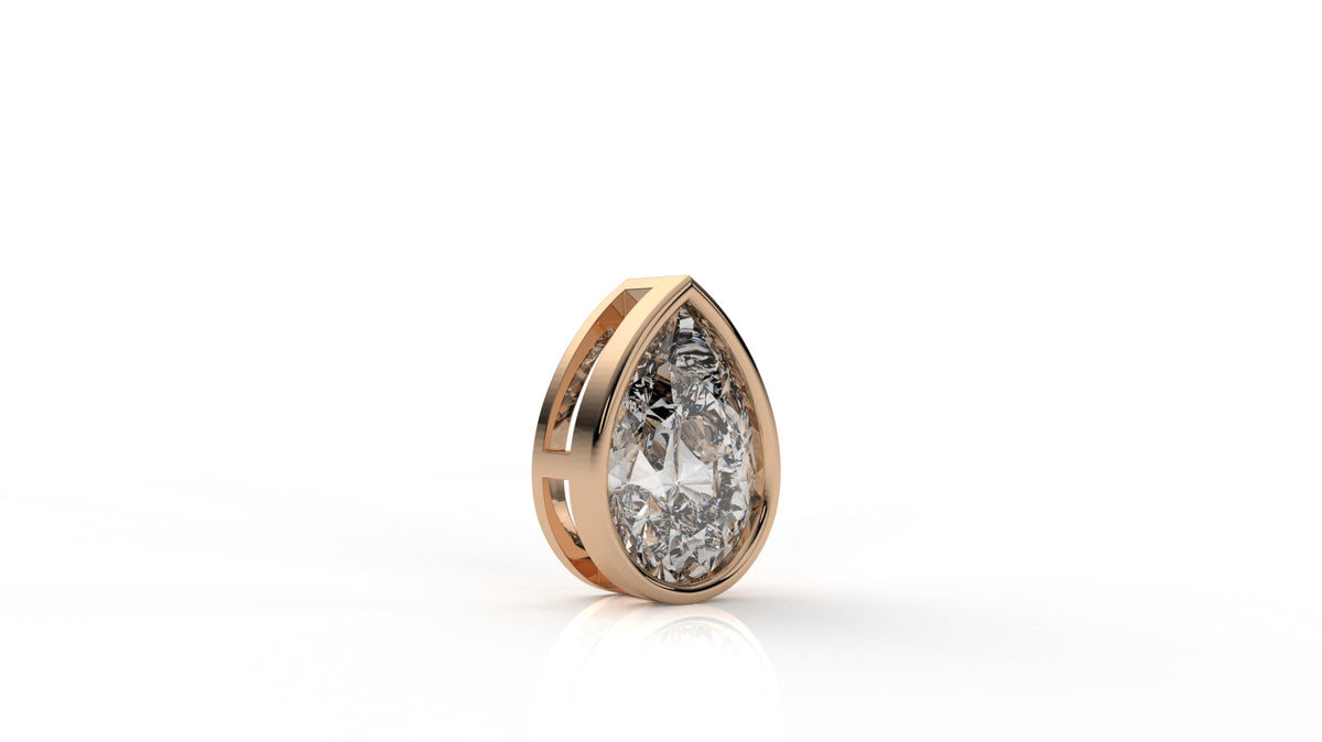 2.00 CTW Pear Shaped Diamond Solitaire Pendant