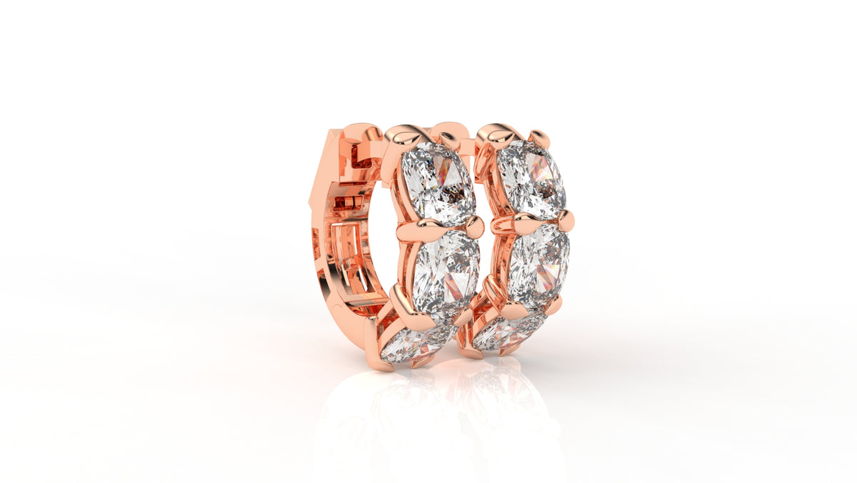 3.00 CTW Lab-Grown Diamond Hoop Earrings
