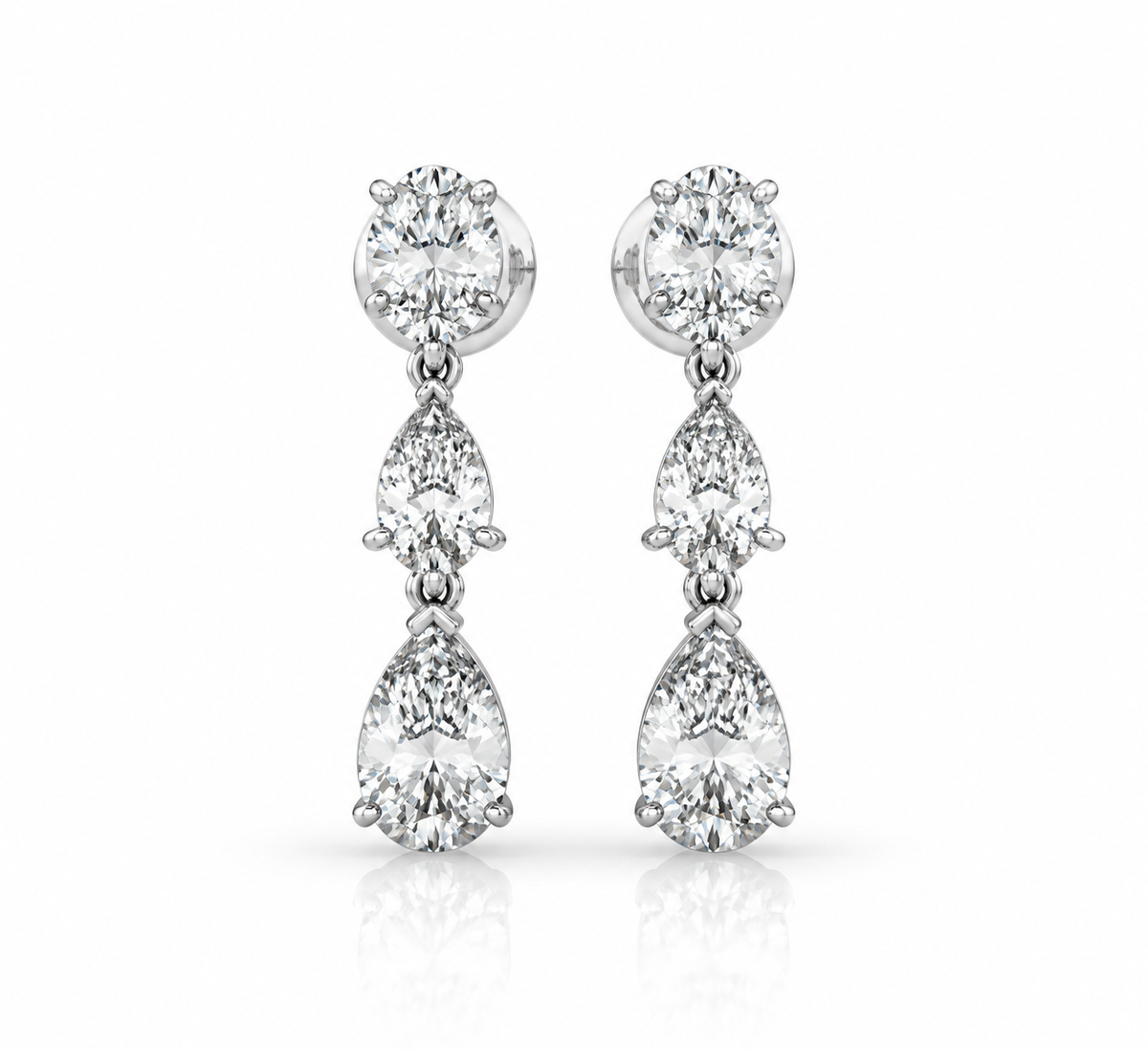 2.00 CTW Lab-Grown Diamond Drop Earrings
