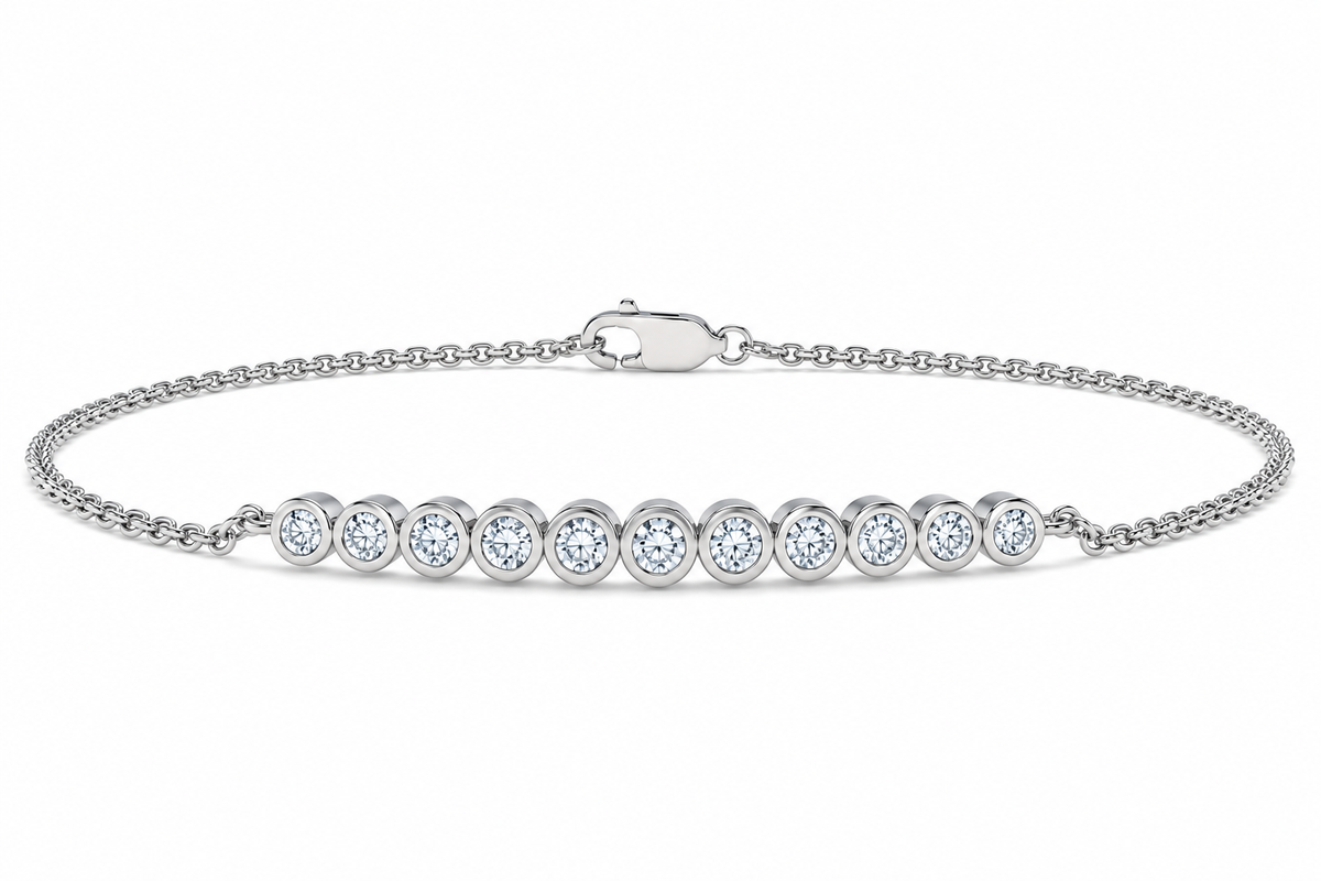 0.25 CTW Diamond Bar Bracelet