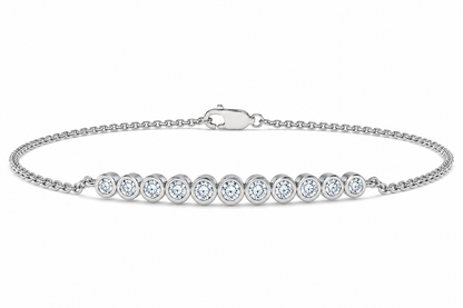 0.25 CTW Diamond Bar Bracelet