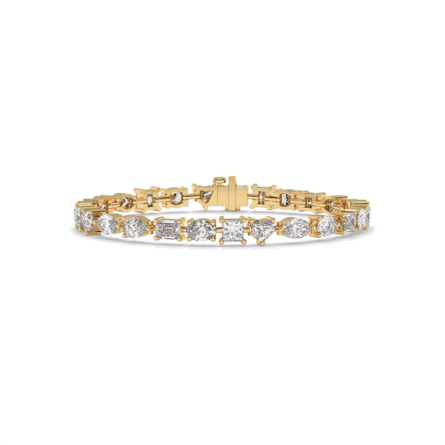 12.47 CTW Alternating Round Diamond Tennis Bracelet