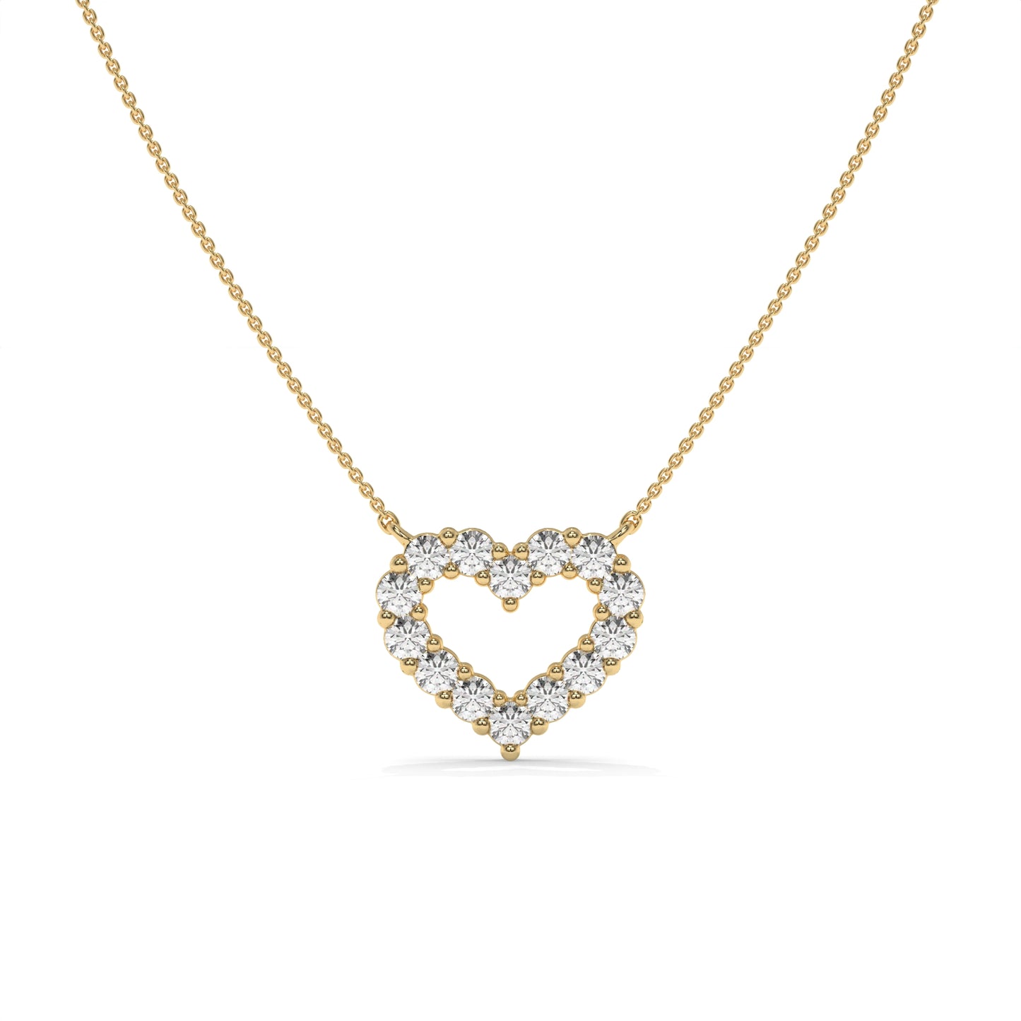 Open Heart Necklace – 0.48 CTW
