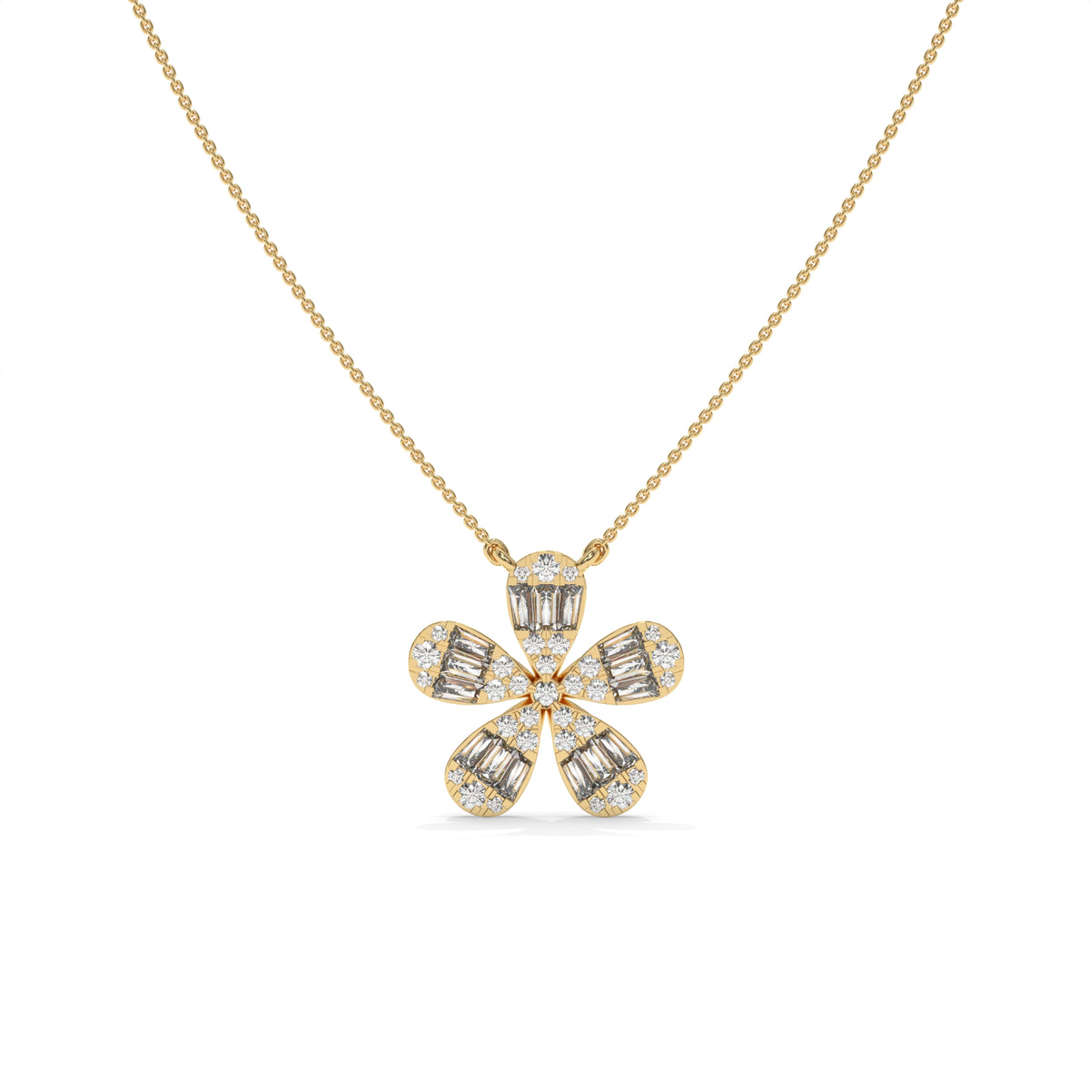 0.47 CTW Lab-Grown Diamond Cross Pendant Necklace