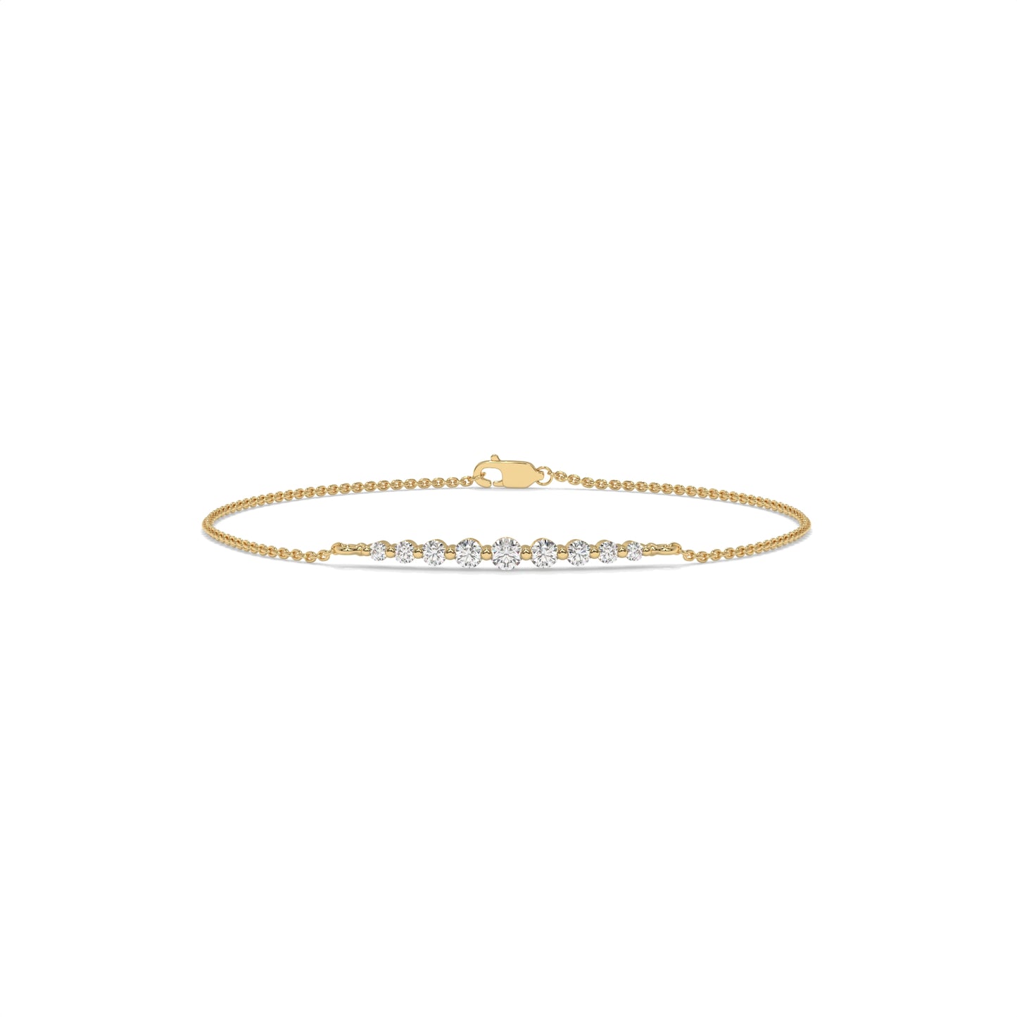 Minimalist Diamond Bar Bracelet – 0.31 CTW