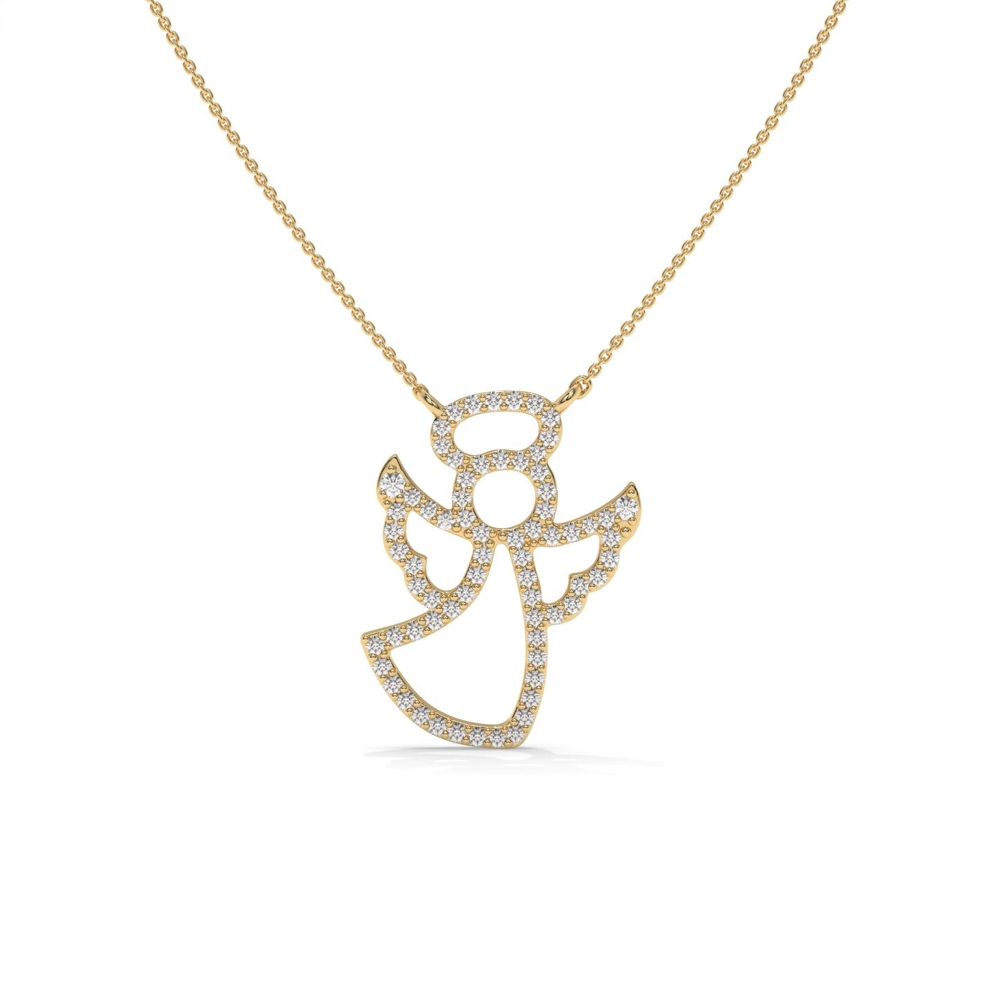 Angel Diamond Pendant Necklace - 0.27 CTW