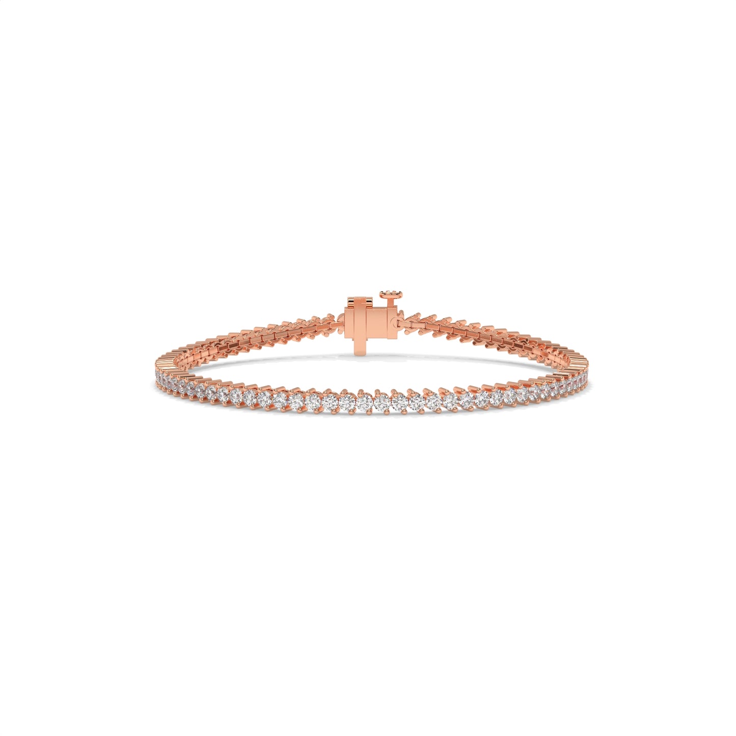 Chevron Diamond Tennis Bracelet - 3.12 CTW
