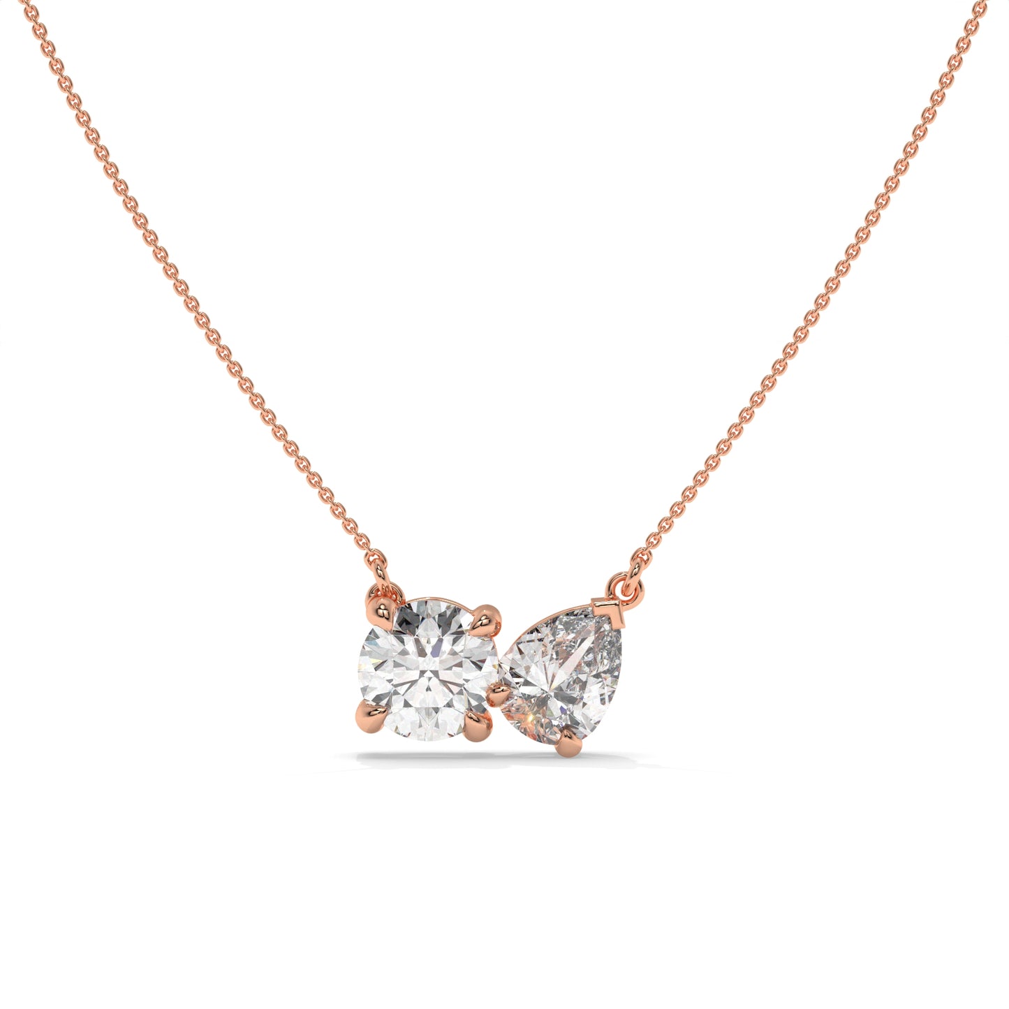 2.00 CTW Diamond Bow Necklace