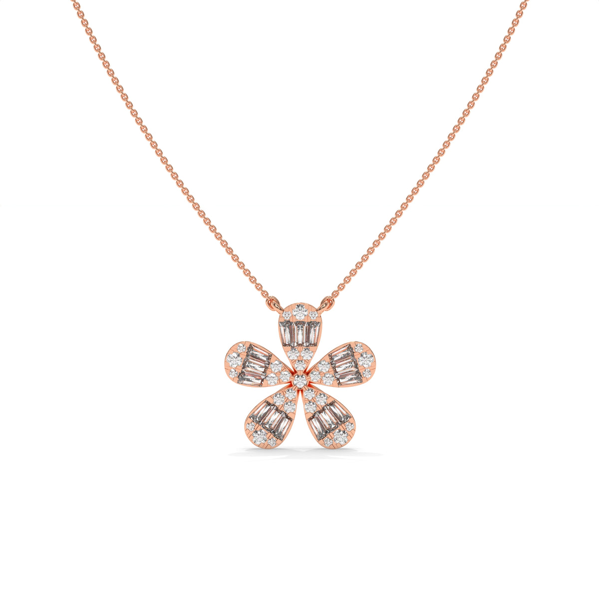 0.47 CTW Lab-Grown Diamond Cross Pendant Necklace