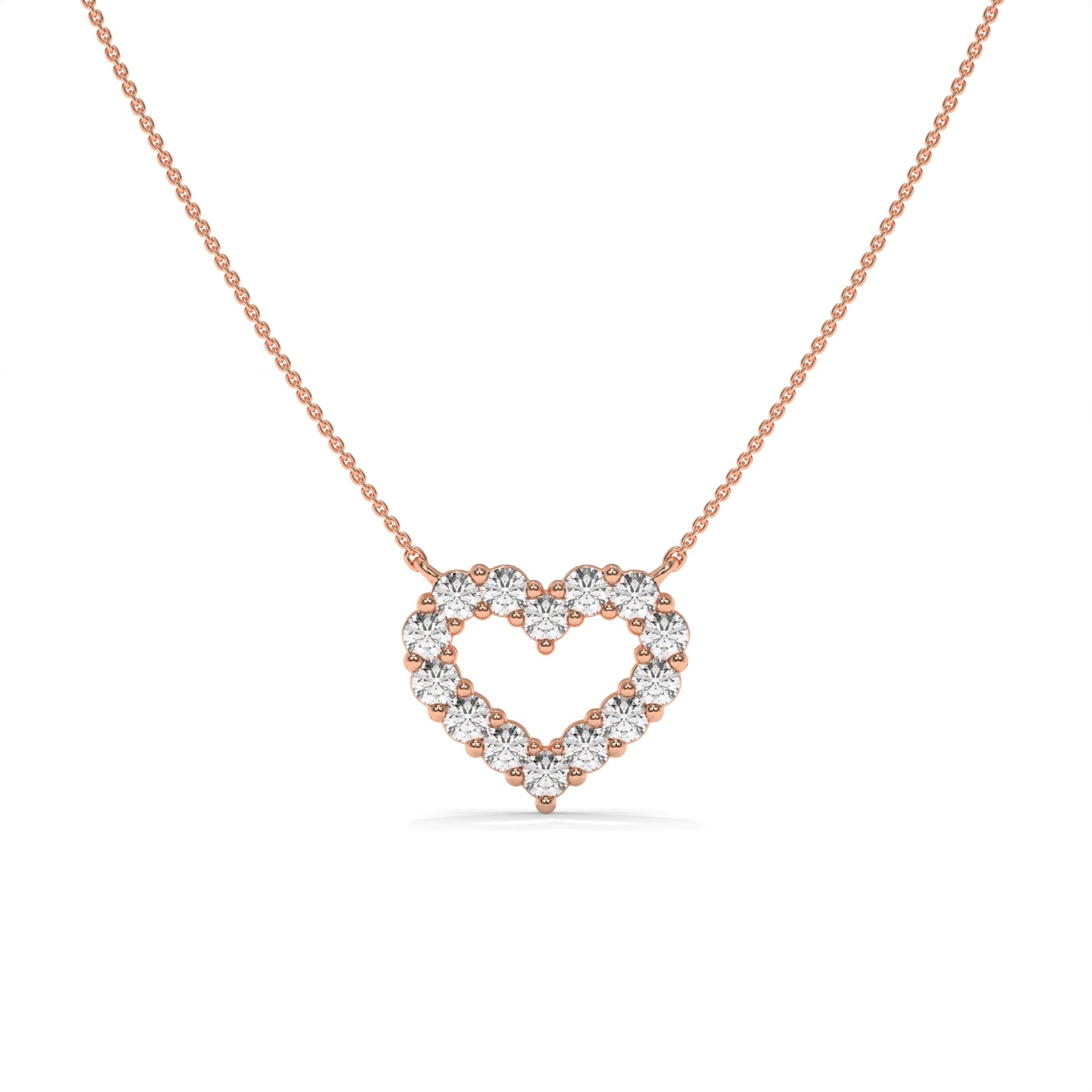 Open Heart Necklace – 0.48 CTW