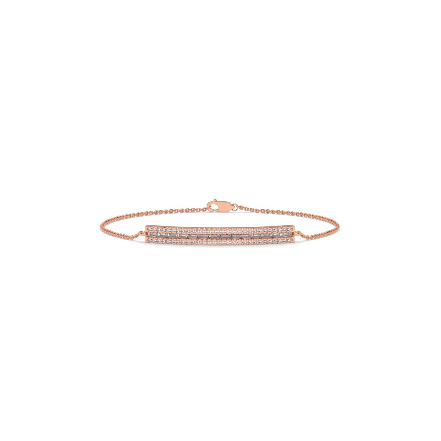 Pavé Diamond Bar Bracelet – 0.65 CTW