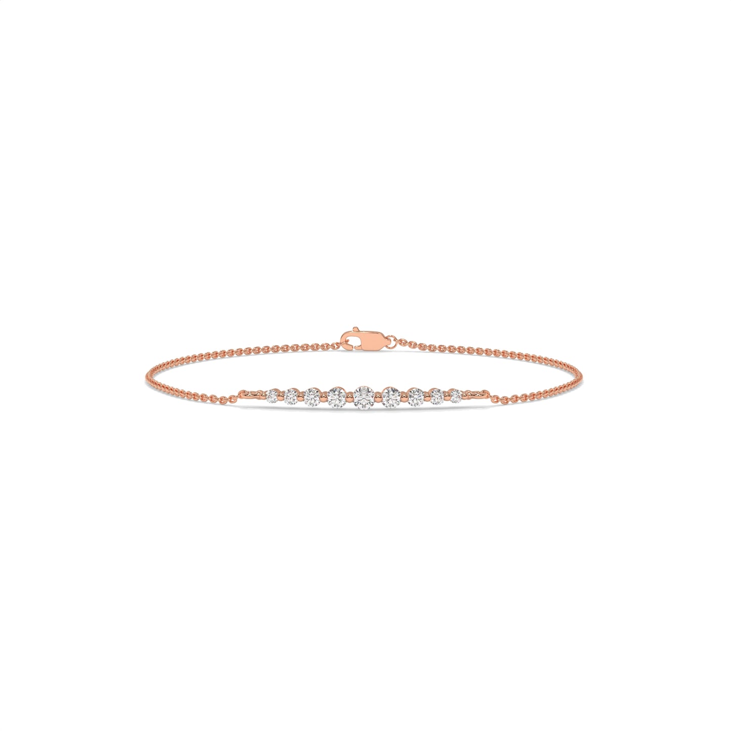 Minimalist Diamond Bar Bracelet – 0.31 CTW