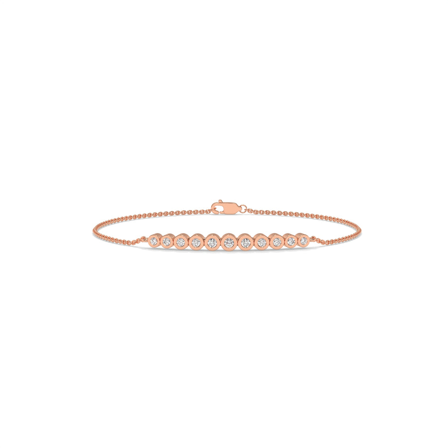 0.25 CTW Diamond Bar Bracelet