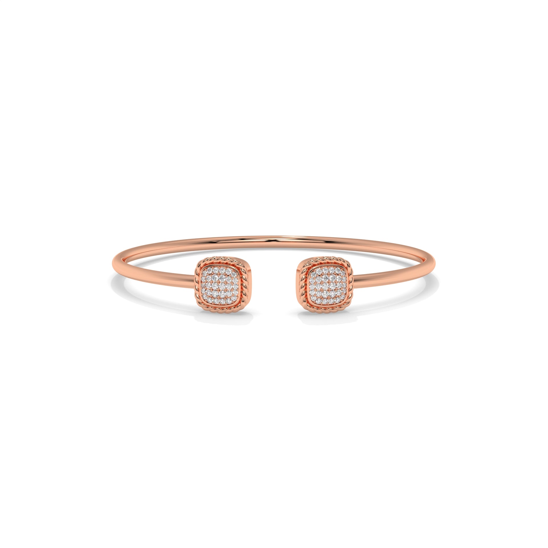 Open Cuff Diamond Bangle Bracelet – 0.40 CTW