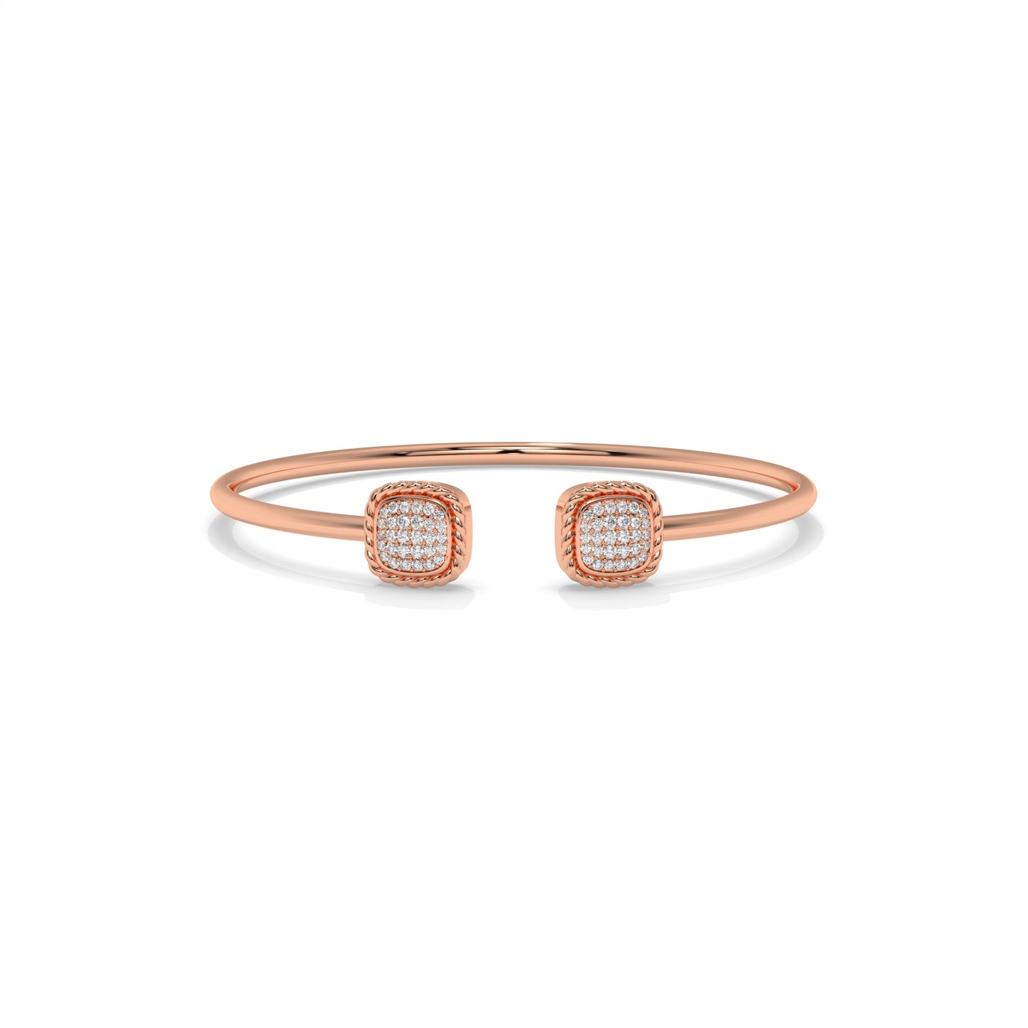 Open Cuff Diamond Bangle Bracelet – 0.40 CTW