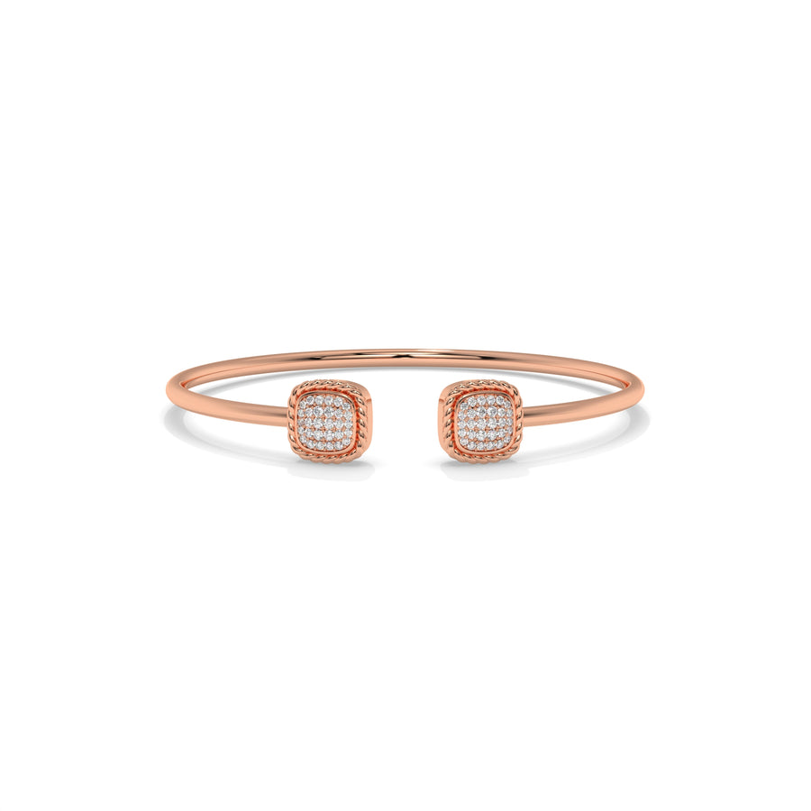 Open Cuff Diamond Bangle Bracelet – 0.40 CTW